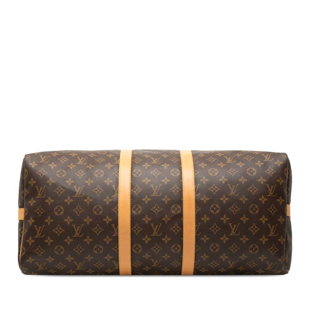 Louis Vuitton Monogram Keepall Bandouliere 55 Brown Good condition - Inside View