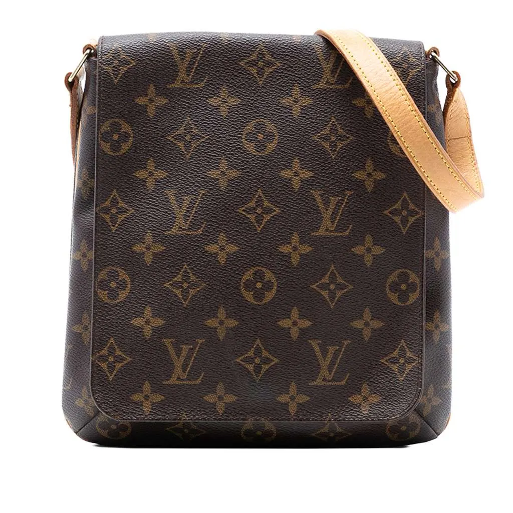 Louis Vuitton Monogram Musette Salsa PM Short Strap Brown Good - Front View