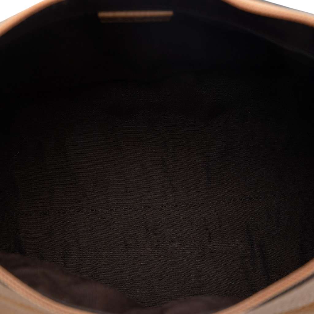 Gucci Leather Abbey D Ring Shoulder Bag Brown Leather Good condition - Model View