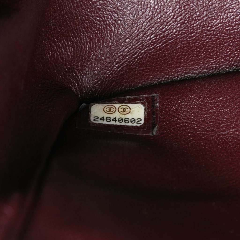 Chanel Medium Classic Lambskin Double Flap Black Leather Good condition - Box View