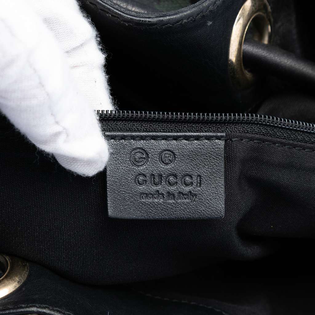 Gucci GG Canvas Bucket Bag Green Canvas Good condition - Box View