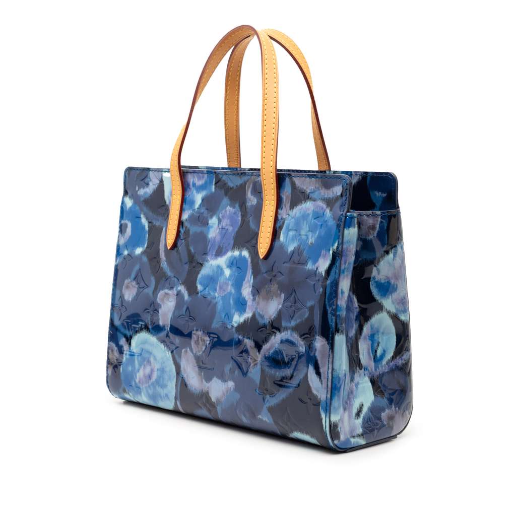 Louis Vuitton Monogram Vernis Ikat Catalina BB Blue Leather Good condition - Back View