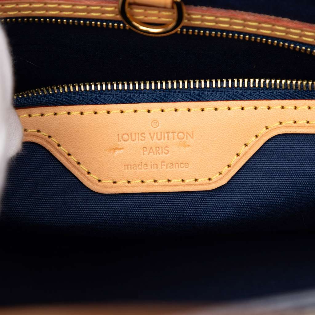 Louis Vuitton Monogram Vernis Ikat Catalina BB Blue Leather Good condition - Box View