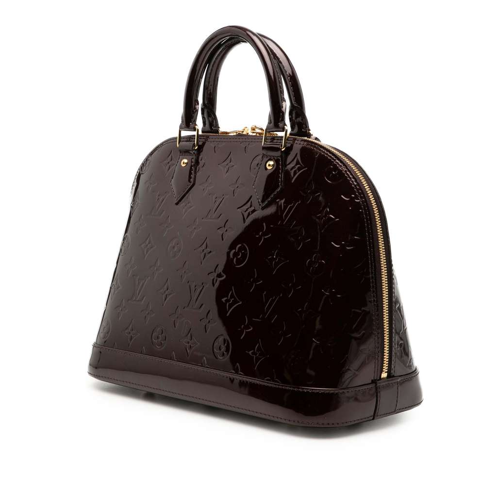 Louis Vuitton Monogram Vernis Alma PM Purple Leather Good condition - Back View