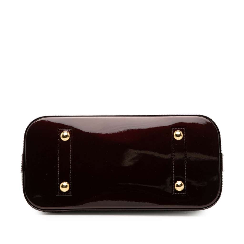 Louis Vuitton Monogram Vernis Alma PM Purple Leather Good condition - Inside View