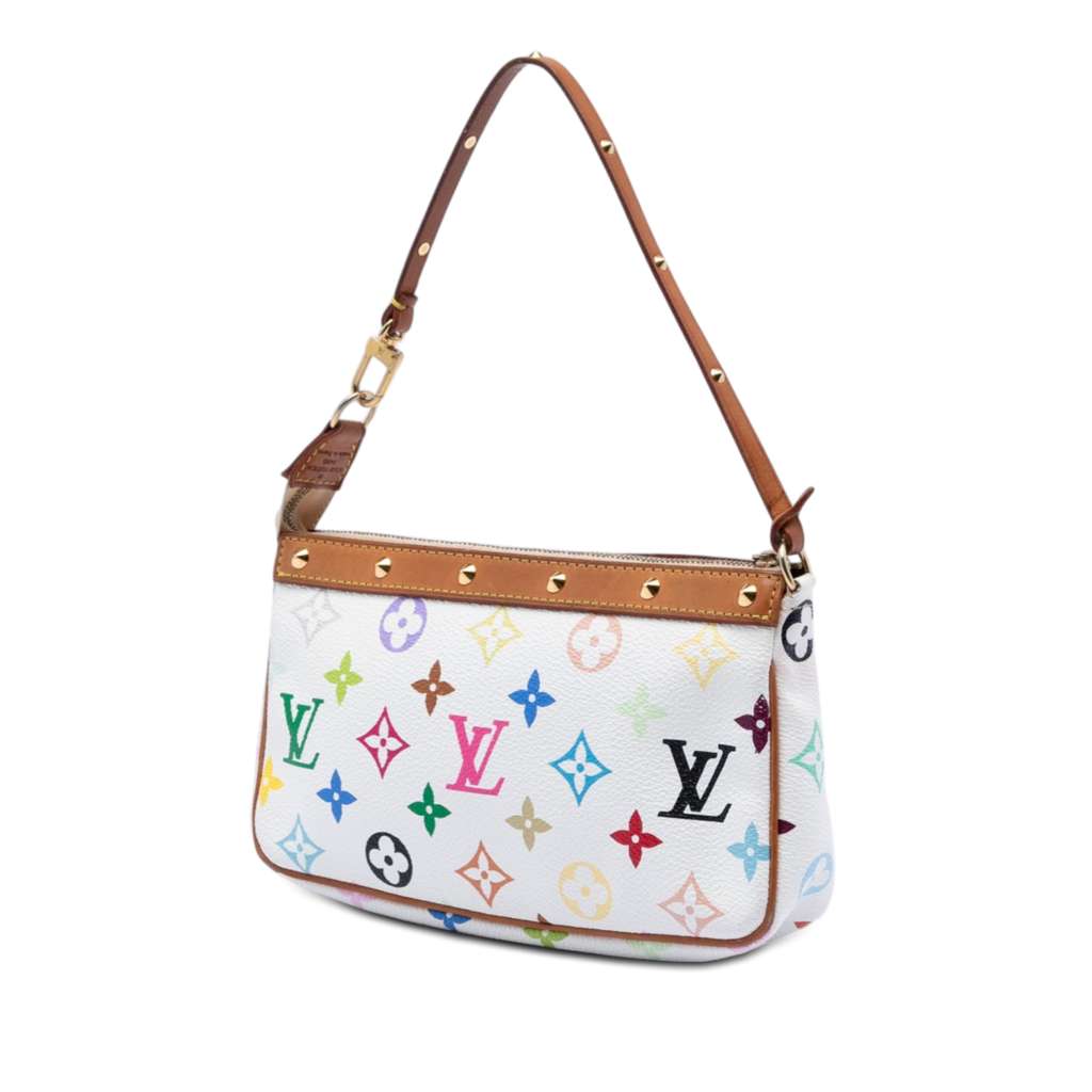 Louis Vuitton Monogram Multicolore Pochette Accessoires White Good condition - Back View
