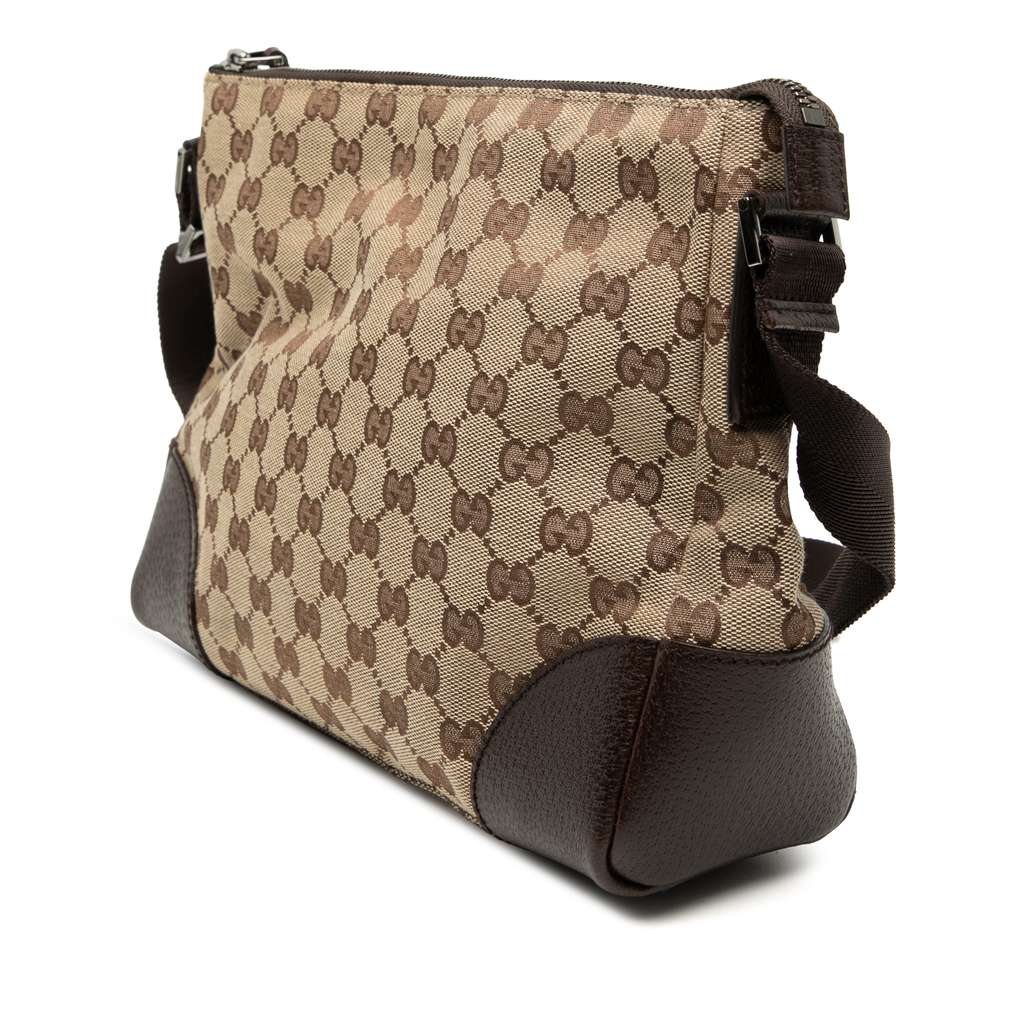 Gucci GG Canvas Crossbody Beige Canvas Good condition - Back View