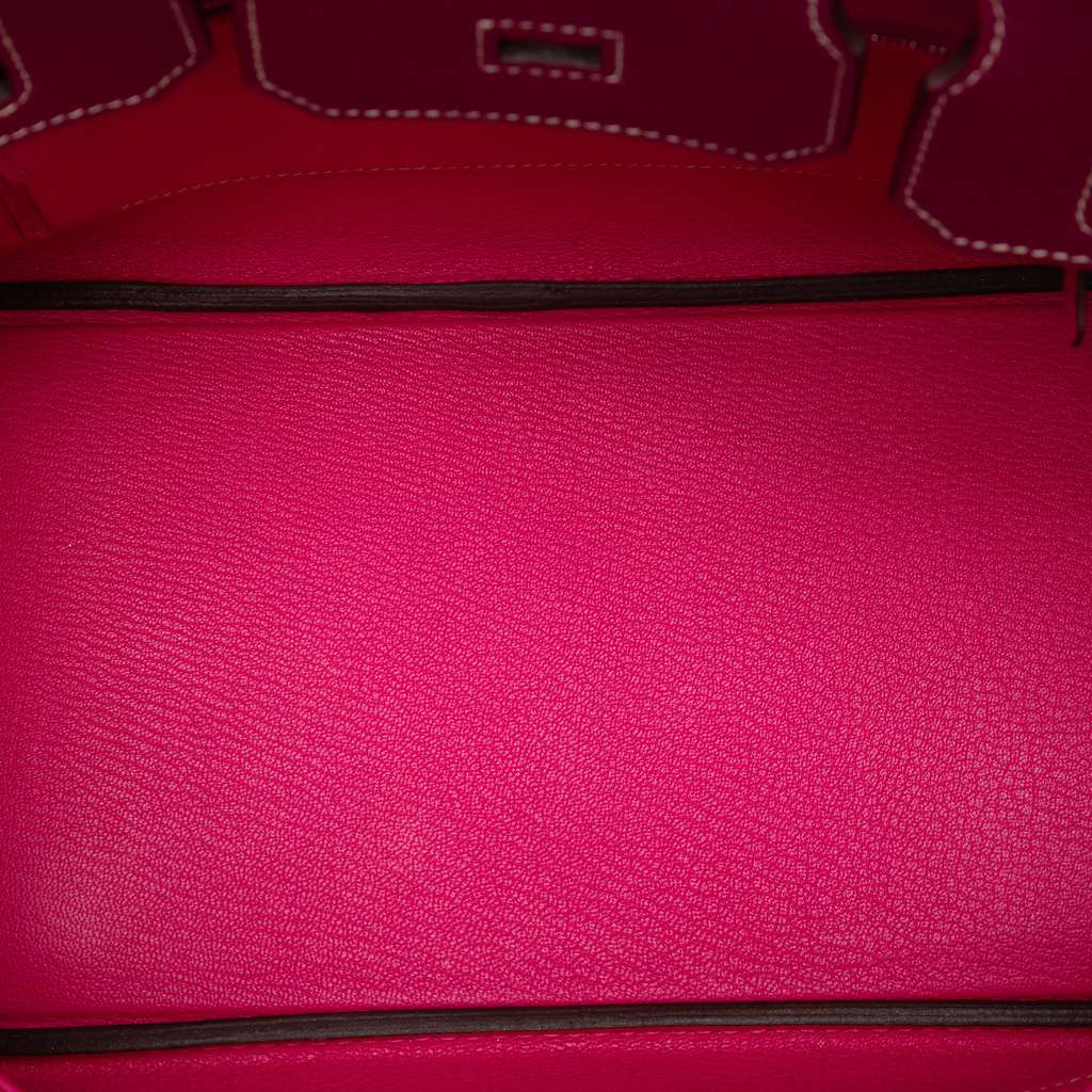 Hermès Epsom Candy Birkin Retourne 30 Purple Leather Good condition - Model View