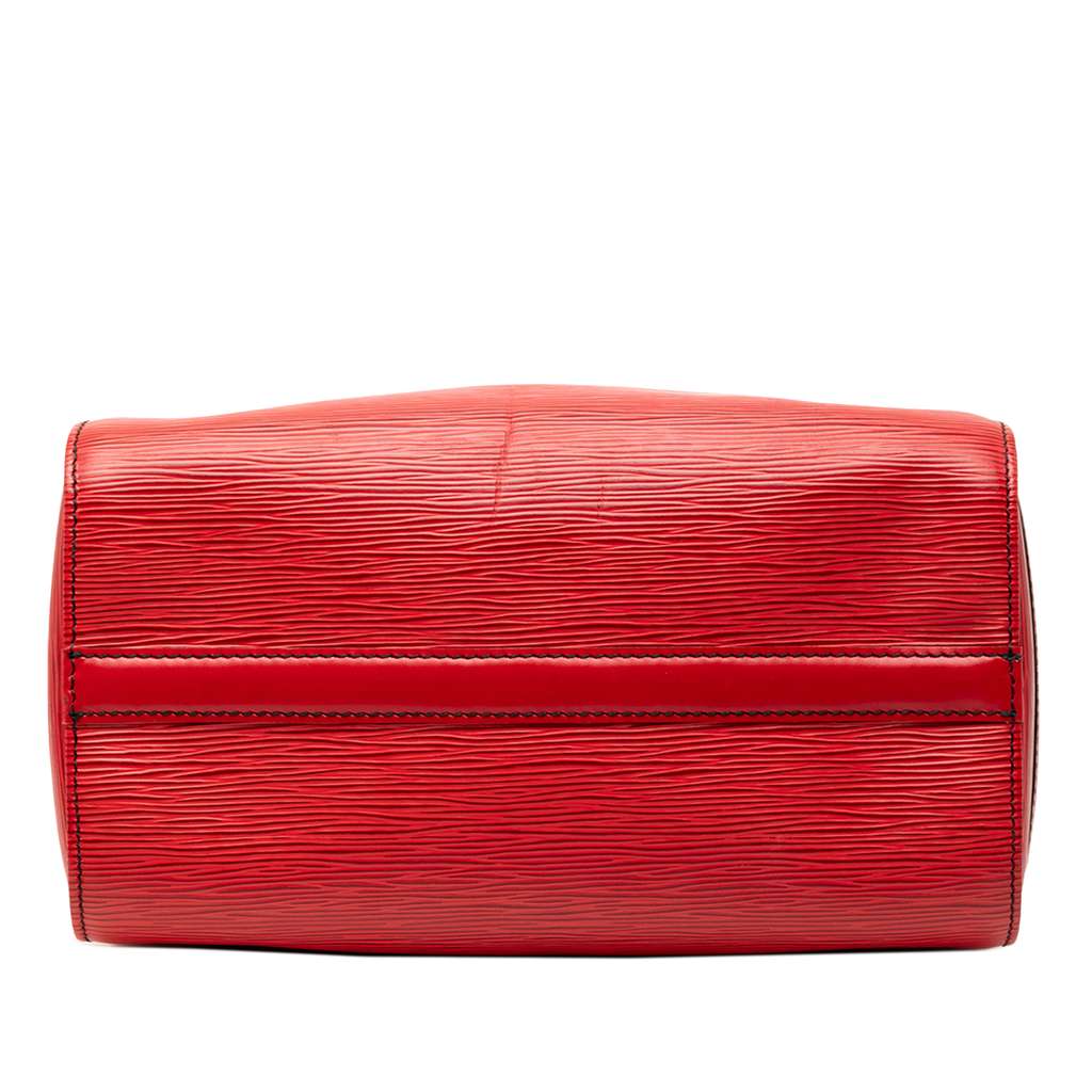 Louis Vuitton Epi Speedy 25 Red Leather Good condition - Inside View
