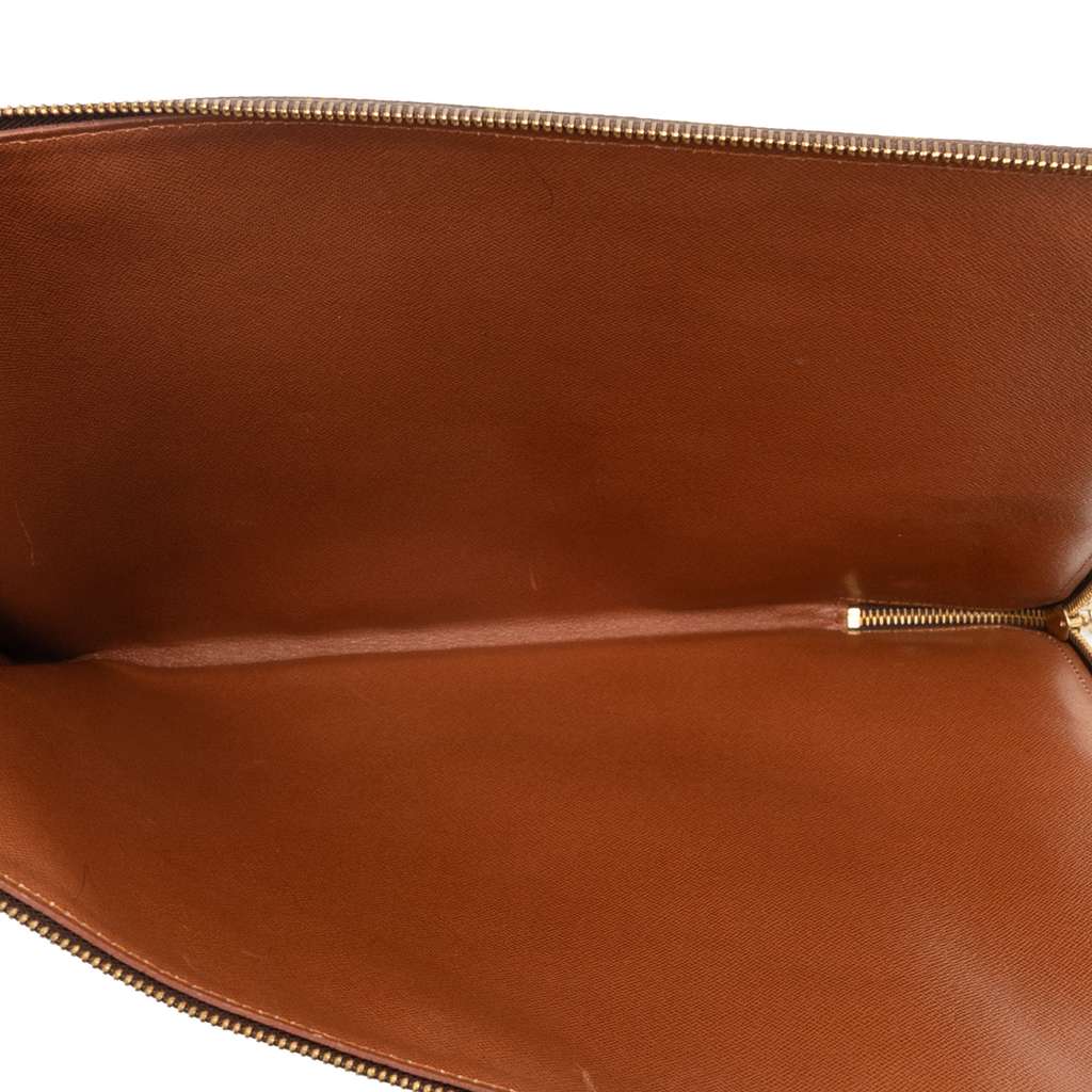 Louis Vuitton Monogram Poche Documents Portfolio Brown Good condition - Model View