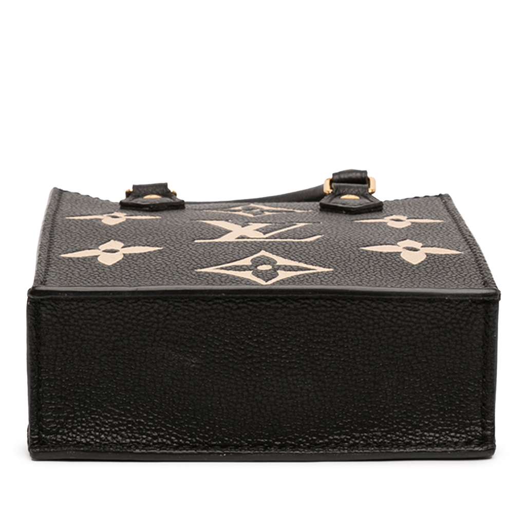 Louis Vuitton Bicolor Monogram Empreinte Petit Sac Plat Black Leather Good condition - Inside View