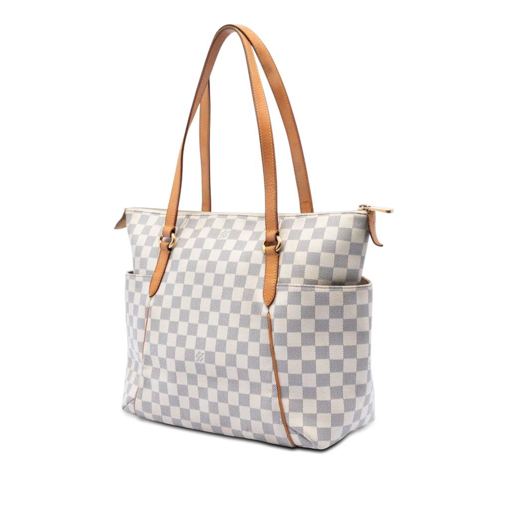Louis Vuitton Damier Azur Totally MM White Good condition - Back View