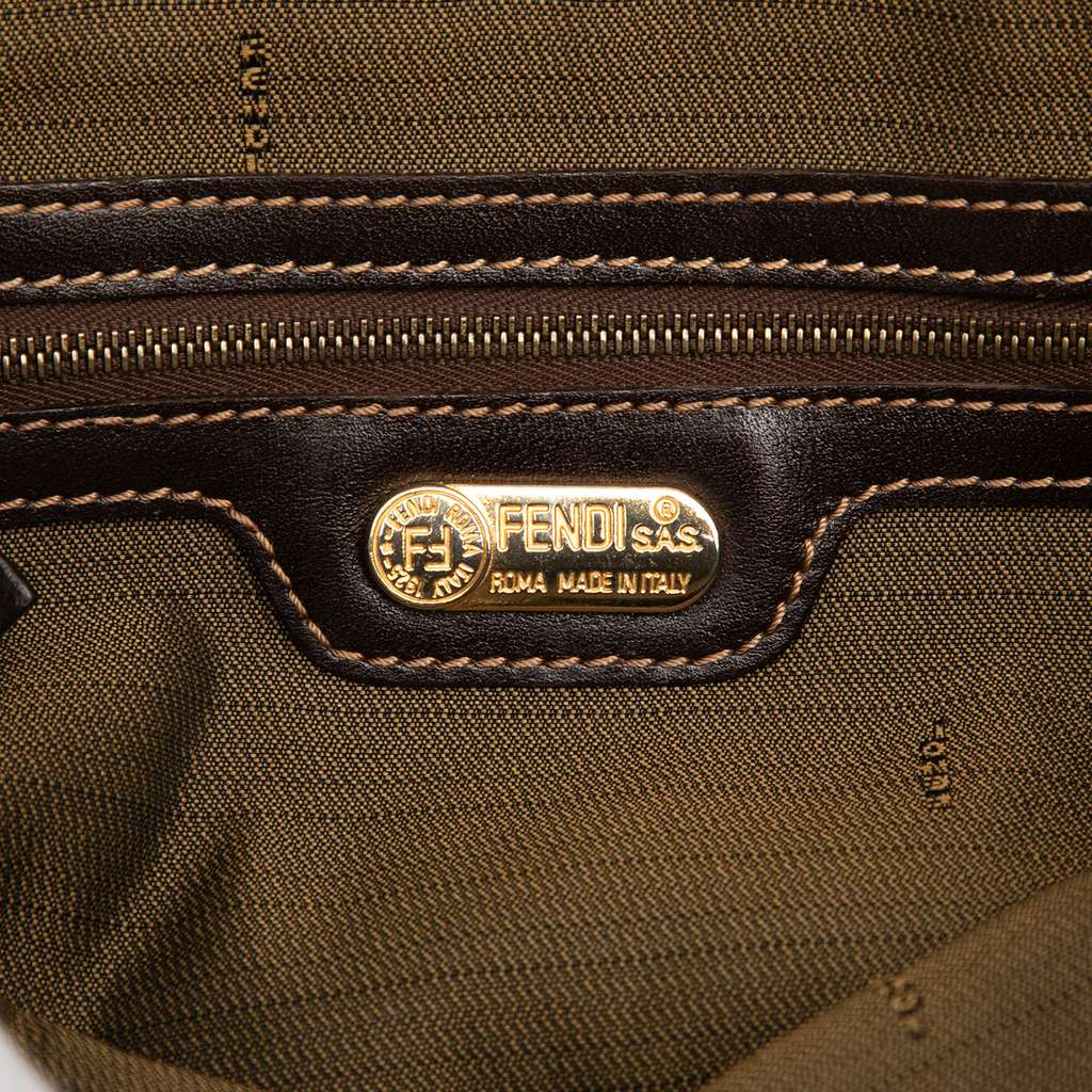 Fendi Zucca Canvas Satchel Brown Canvas Good condition - Box View
