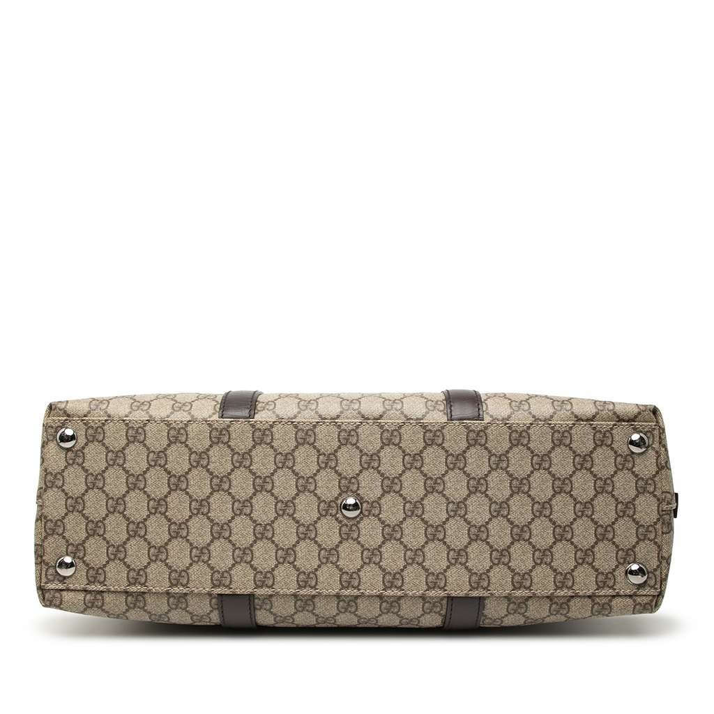 Gucci GG Supreme Business Bag Beige Canvas Good condition - Inside View
