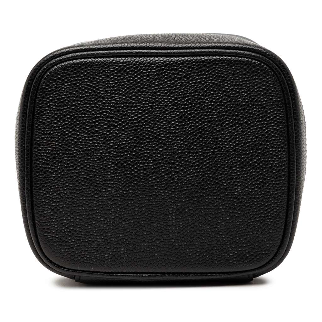 Chanel CC Caviar Vanity Bag Black Leather Good condition - Inside View