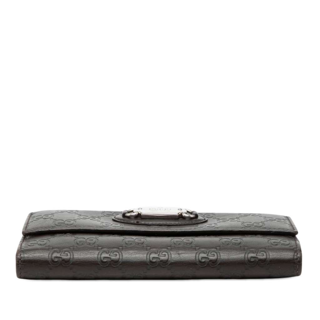 Gucci Guccissima Continental Long Wallet Brown Leather Good condition - Inside View