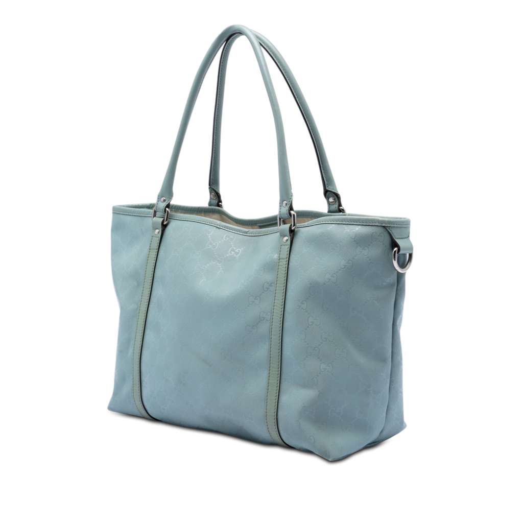 Gucci Medium GG Imprime Joy Tote Blue Canvas Good condition - Back View