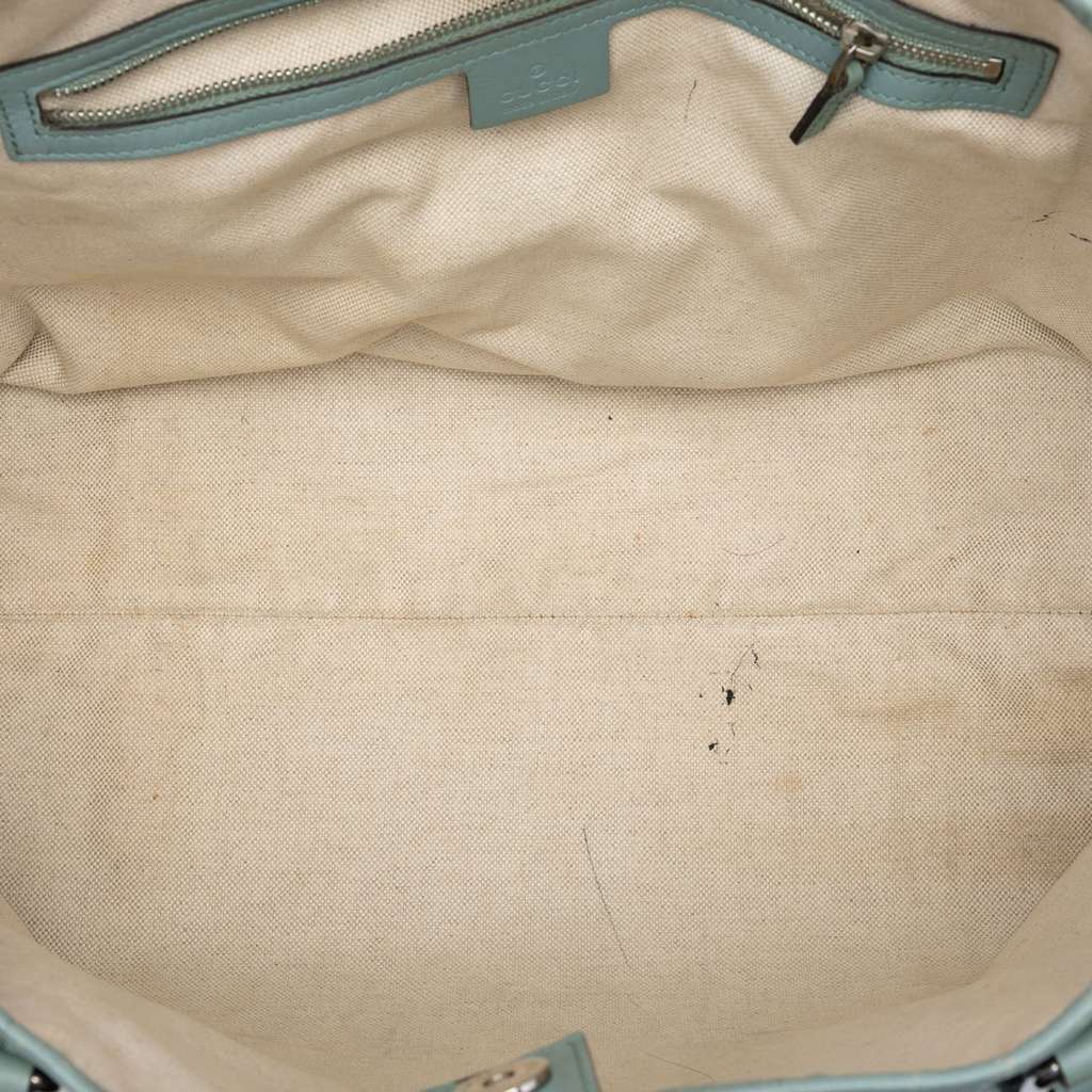 Gucci Medium GG Imprime Joy Tote Blue Canvas Good condition - Model View