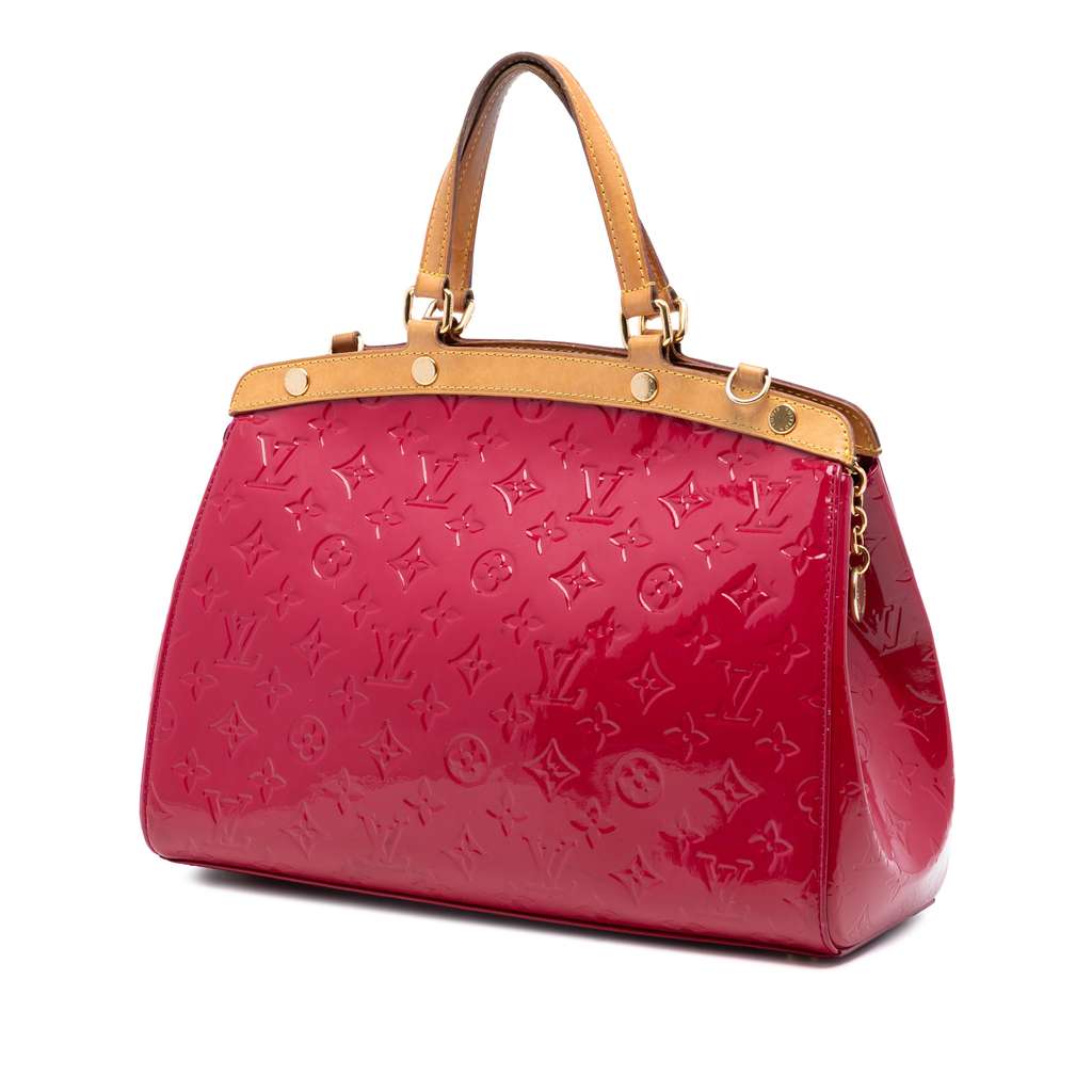 Louis Vuitton Monogram Vernis Brea MM Red Leather Good condition - Back View
