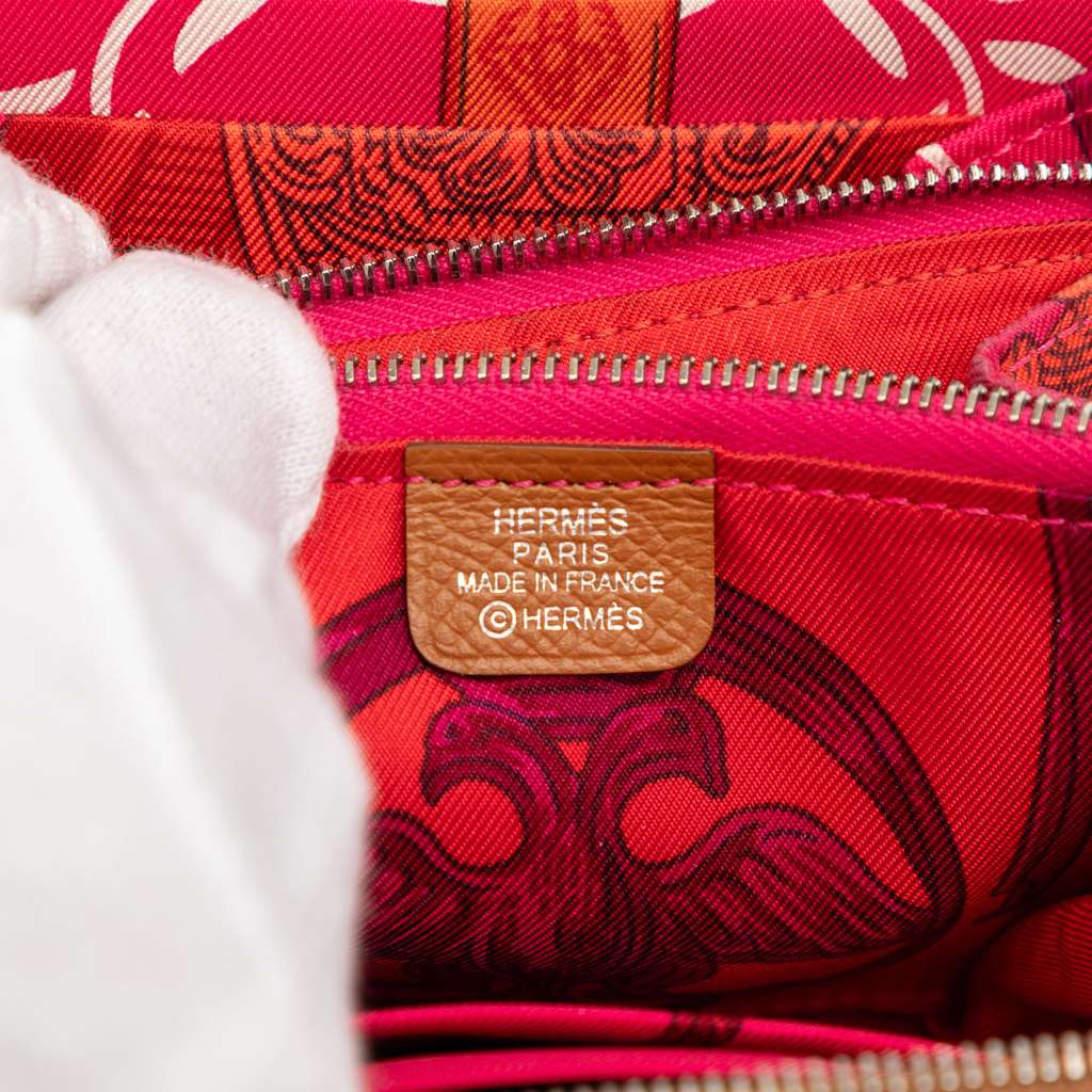 Hermès Epsom Silk In Compact Wallet Brown Leather Good condition - Box View