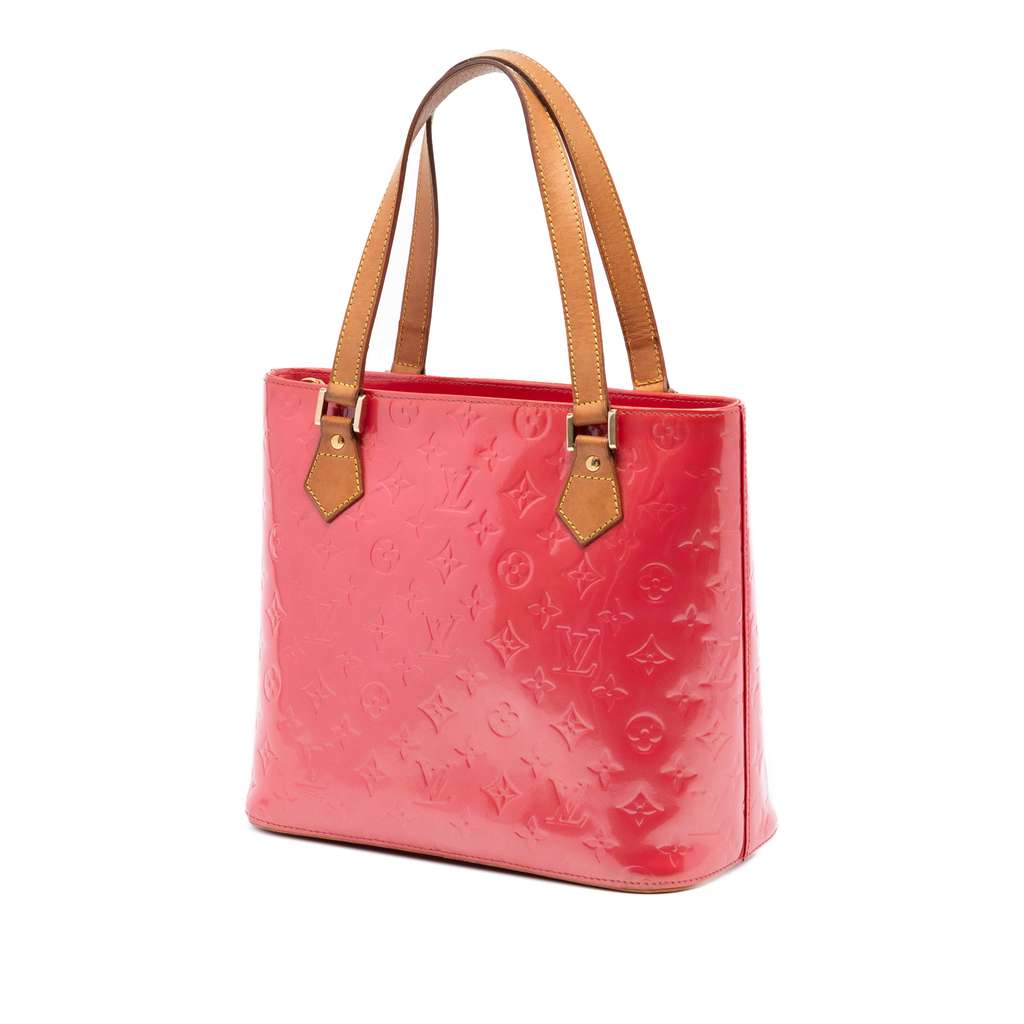 Louis Vuitton Monogram Vernis Houston Pink Leather Good condition - Back View