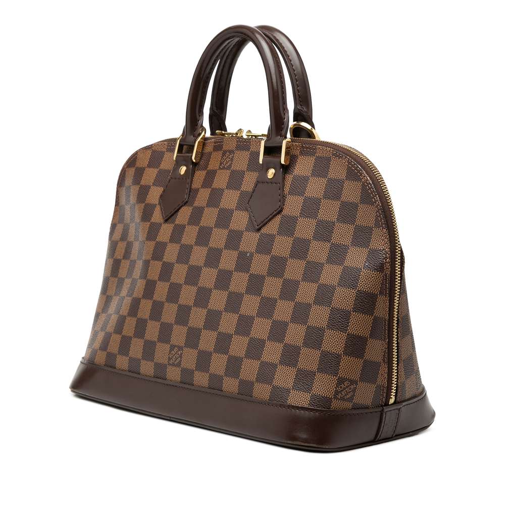 Louis Vuitton Damier Ebene Alma PM Brown Good condition - Back View