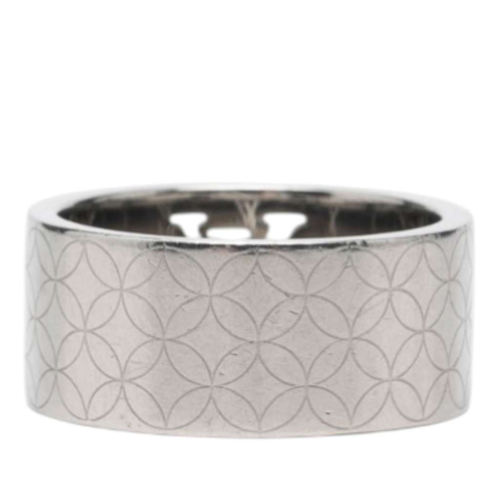 Louis Vuitton Stainless Steel LV Champs Elysees Ring L Silver Stainless steel Good condition - Inside View