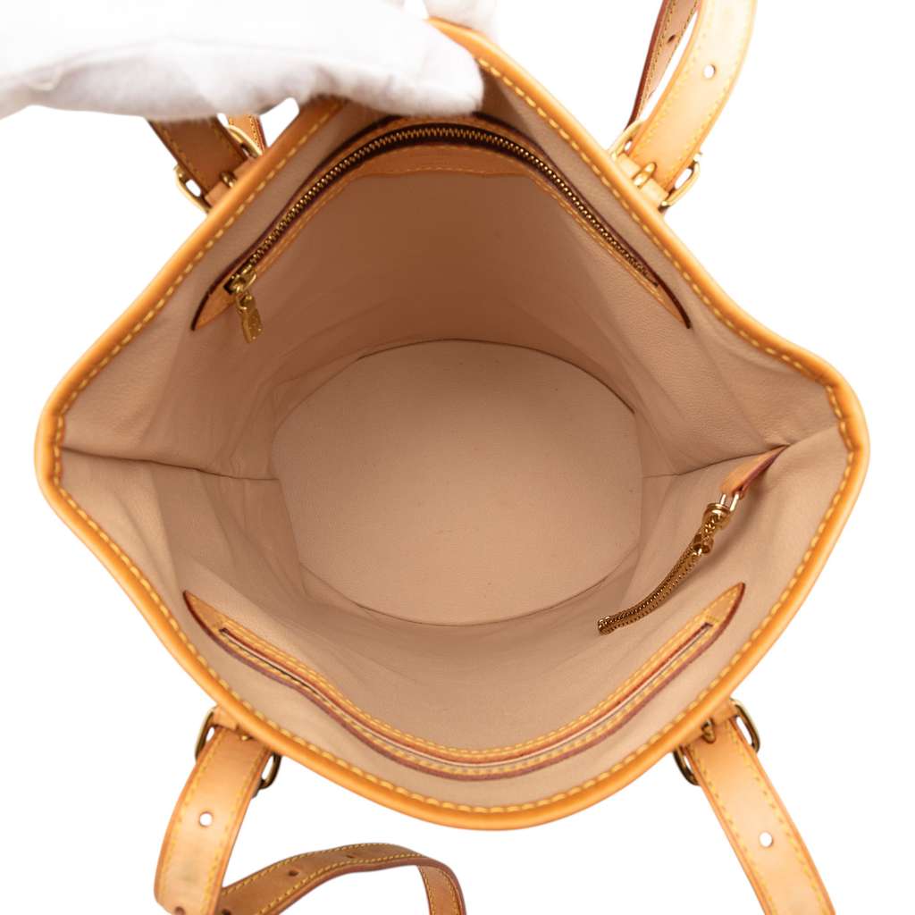 Louis Vuitton Monogram Bucket GM Brown Fair condition - Model View