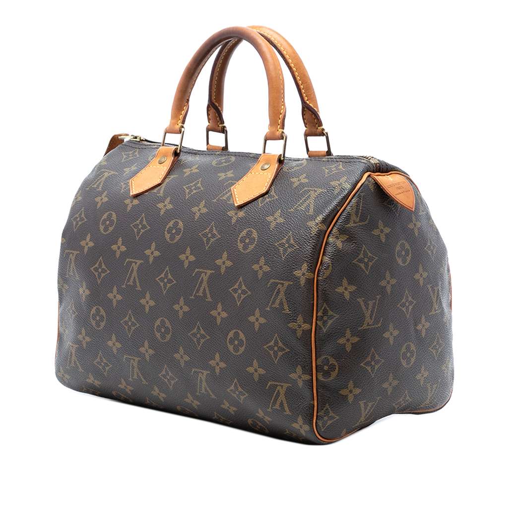 Louis Vuitton Monogram Speedy 30 Brown Good condition - Back View