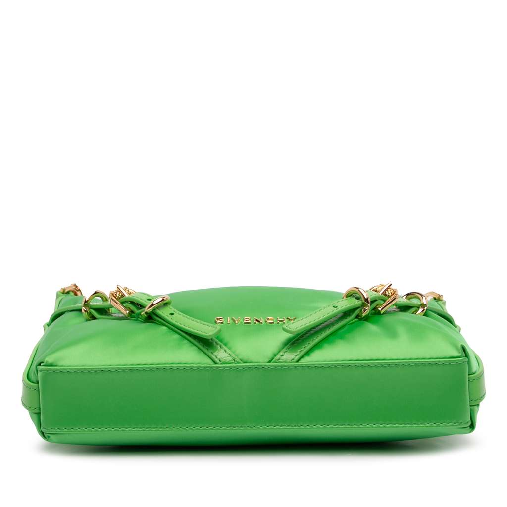 Givenchy Small Nylon Voyou Party Shoulder Bag Green Good condition - Inside View