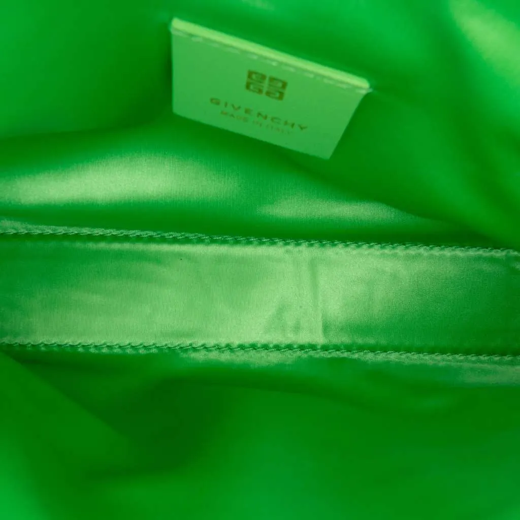 Givenchy Small Nylon Voyou Party Shoulder Bag Green Very good - Model View