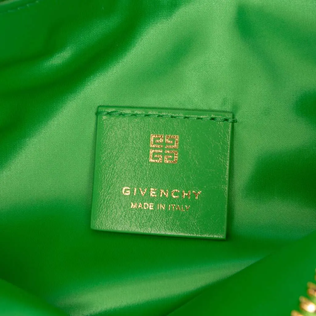 Givenchy Small Nylon Voyou Party Shoulder Bag Green Very good - Box View