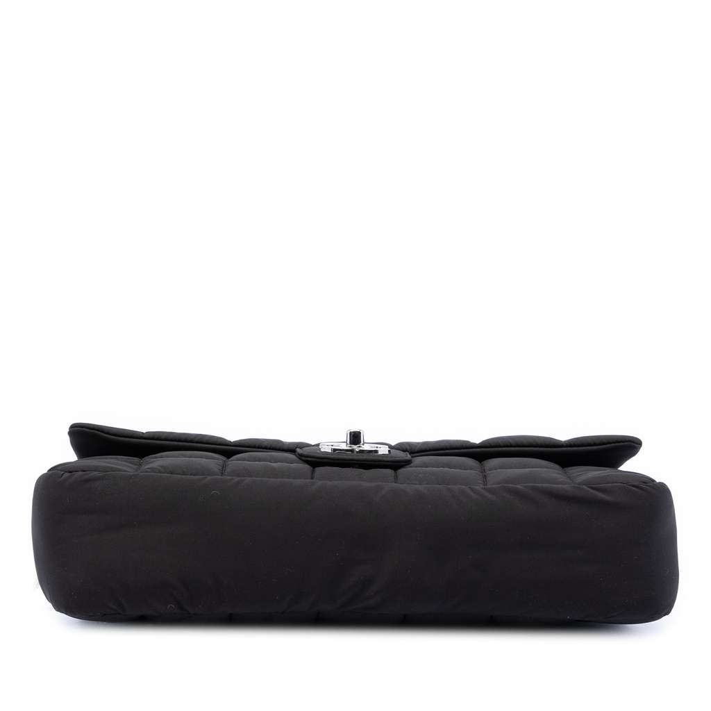 Chanel CC Chocolate Bar Nylon Flap Black Good condition - Inside View