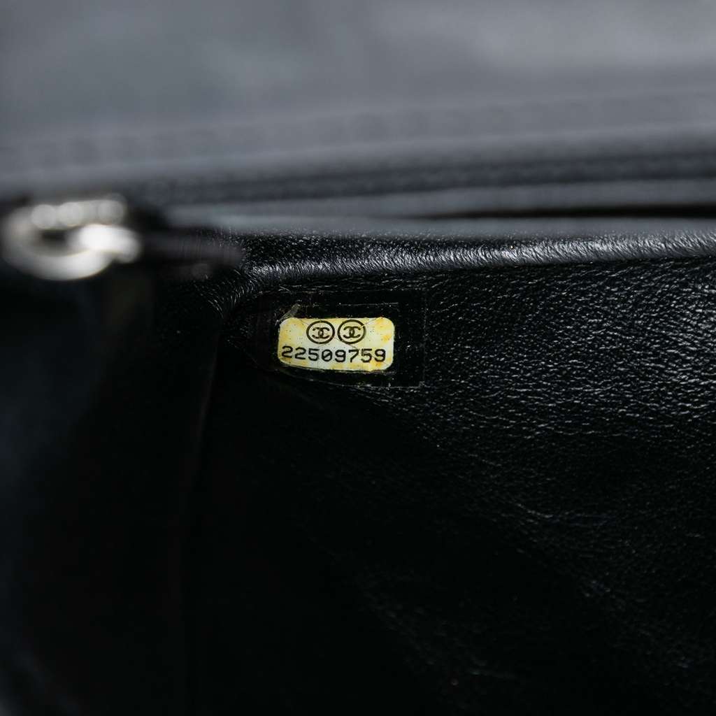 Chanel Mini Square Classic Lambskin Single Flap Black Leather Good condition - Box View