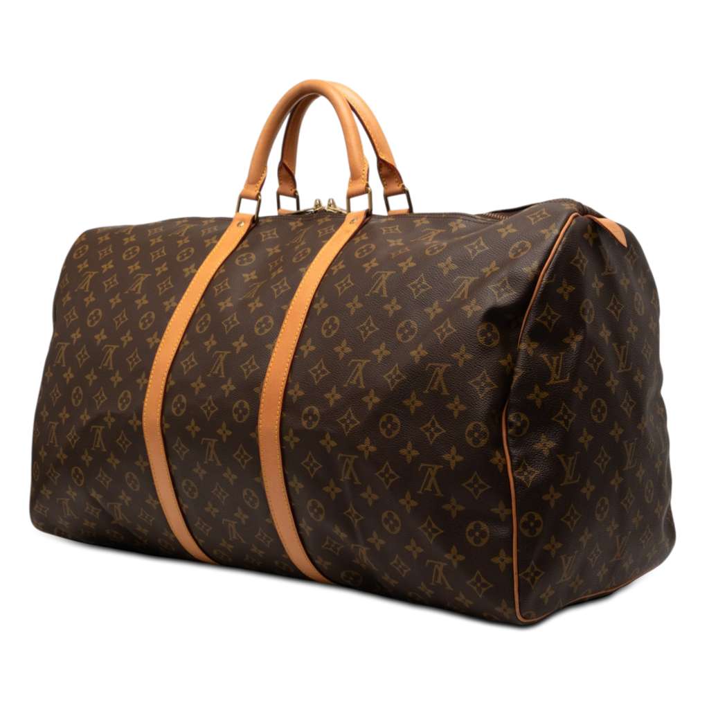 Louis Vuitton Monogram Keepall 60 Brown Good condition - Back View