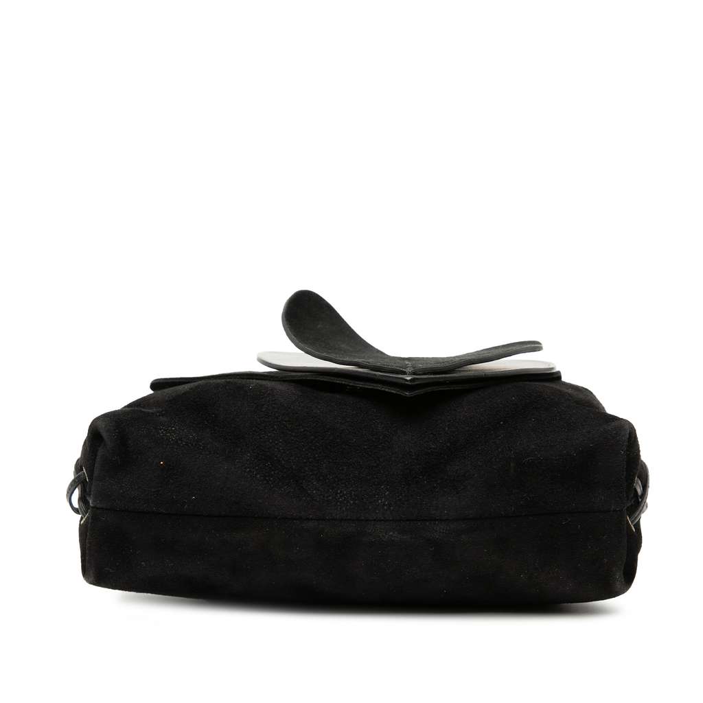 Gucci Suede Heart Crossbody Black Leather Good condition - Inside View