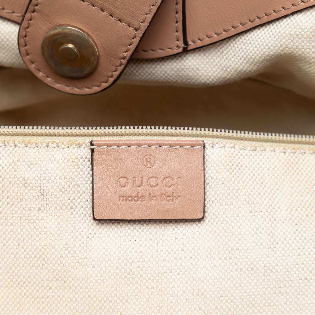 Gucci Medium Diamante Canvas Sukey Tote Beige Good condition - Box View