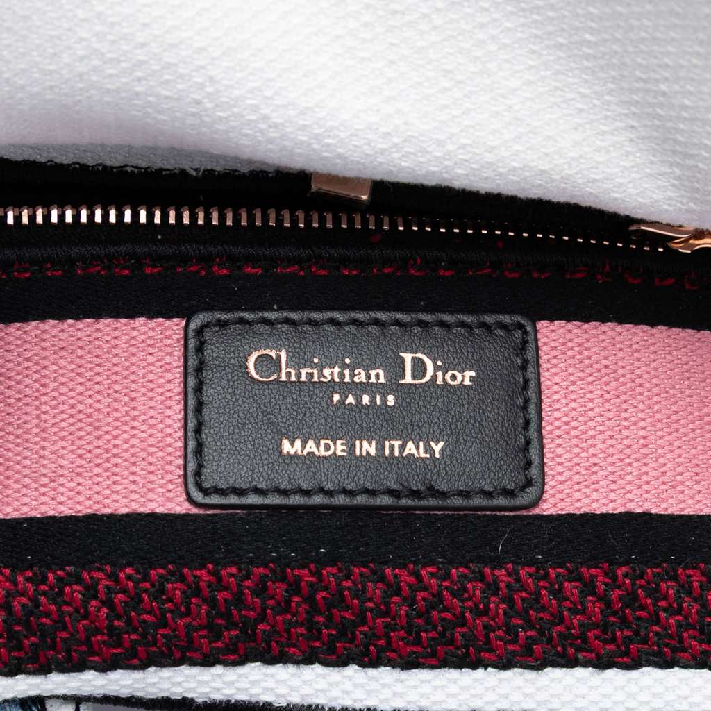 Dior Mini Embroidered Canvas Florilegio Lady D Lite White Canvas Good condition - Box View