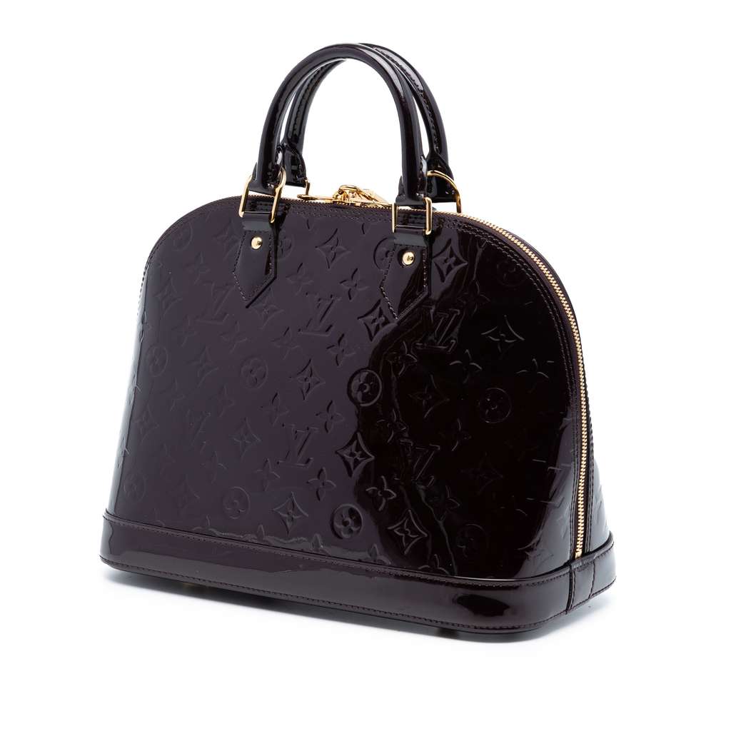 Louis Vuitton Monogram Vernis Alma PM Purple Leather Good condition - Back View
