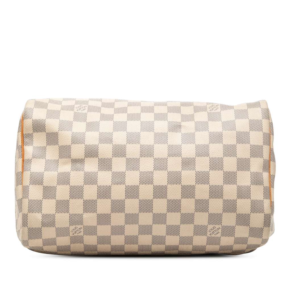 Louis Vuitton Damier Azur Speedy 30 White Good condition - Inside View
