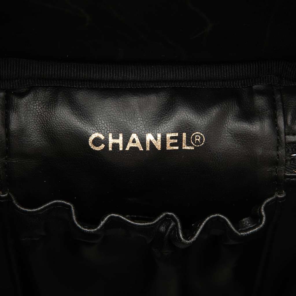 Chanel CC Caviar Vanity Bag Black Leather Good condition - Box View