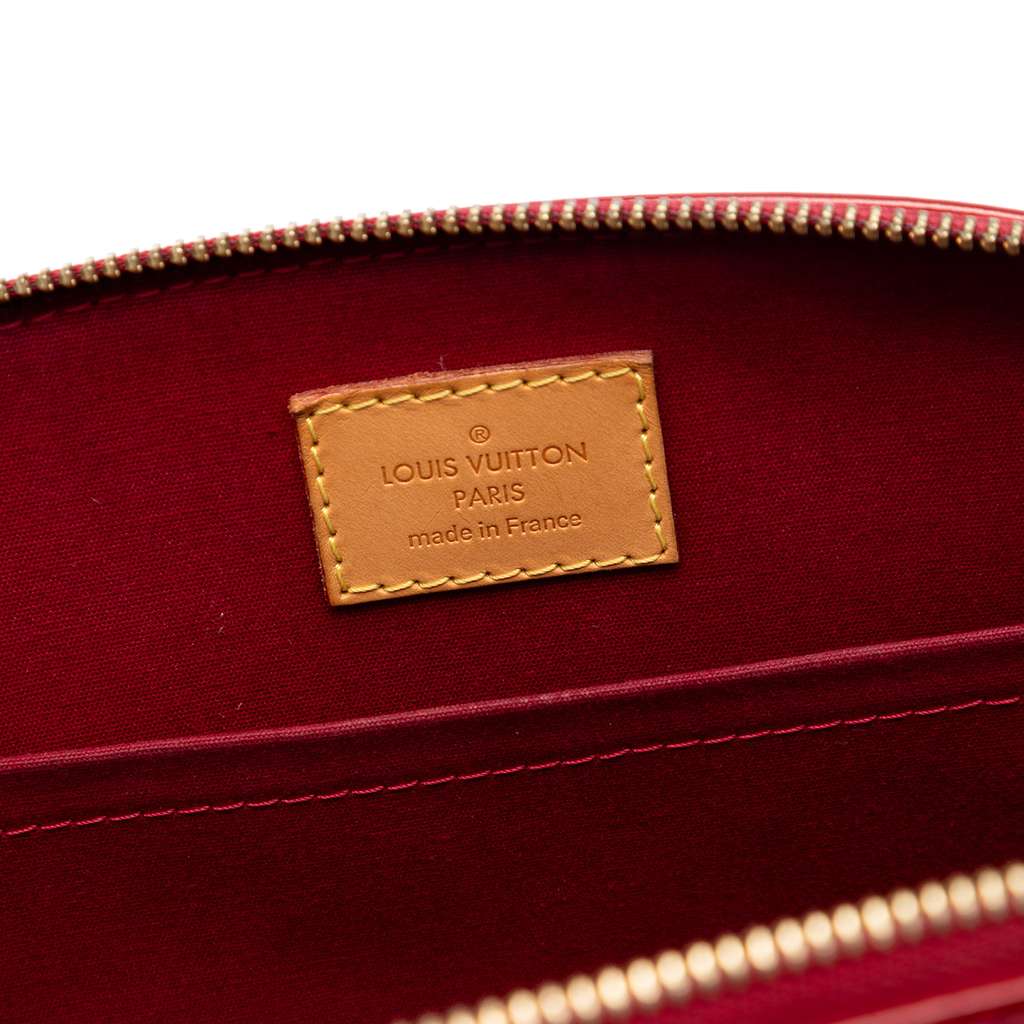 Louis Vuitton Monogram Vernis Sherwood PM Red Leather Good condition - Box View