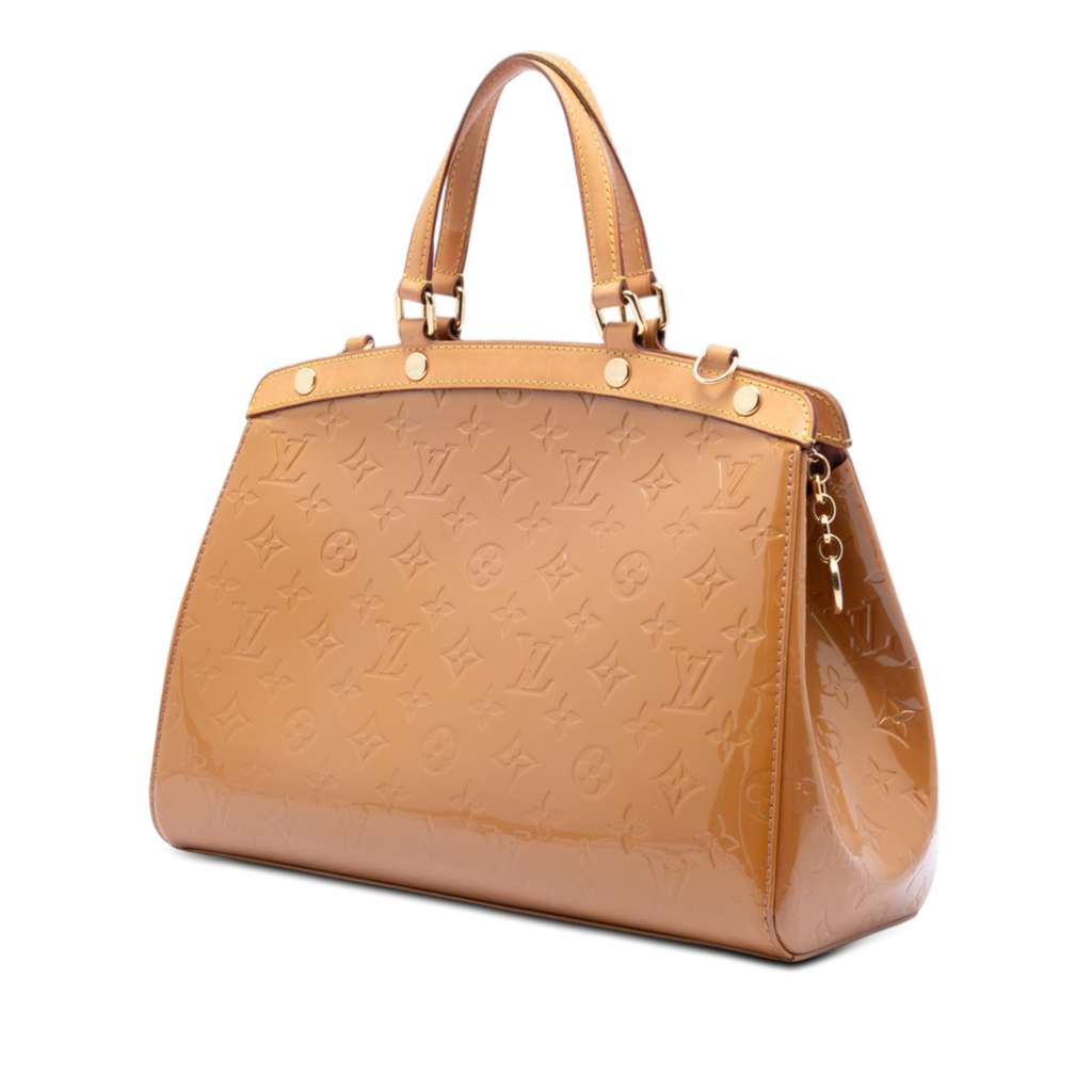 Louis Vuitton Monogram Vernis Brea MM Brown Leather Good condition - Back View