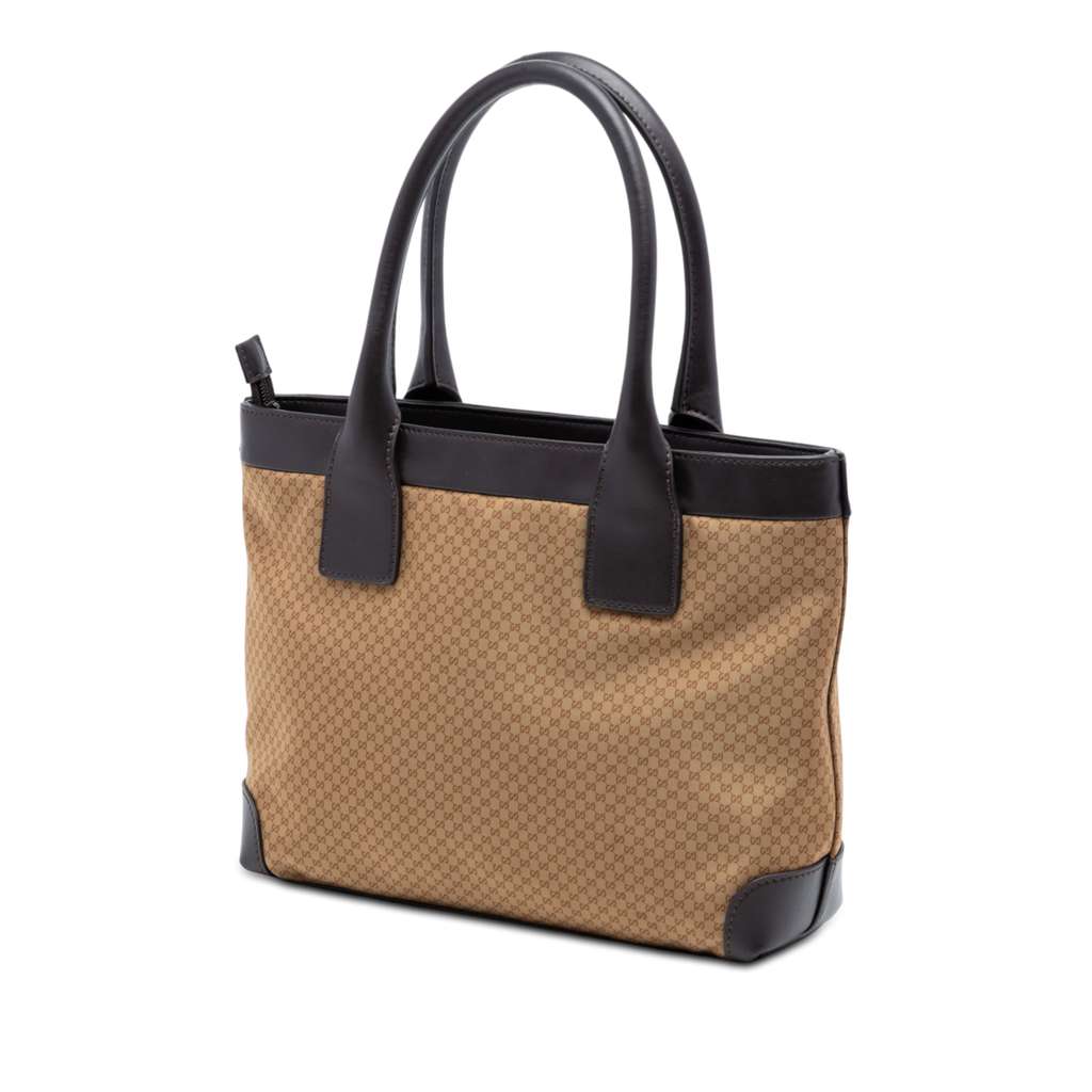 Gucci Micro GG Supreme Tote Beige Canvas Good condition - Back View