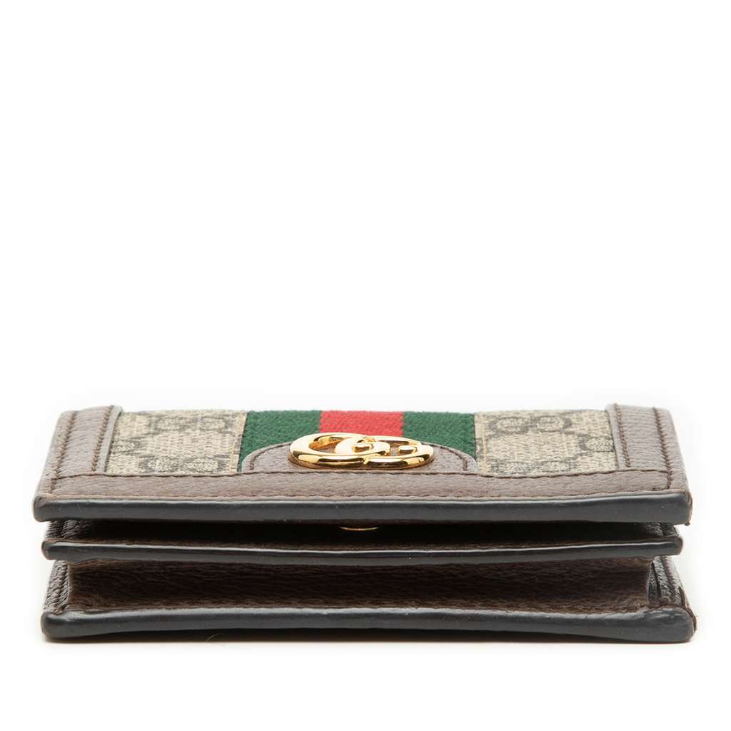 Gucci GG Supreme Ophidia Web Small Wallet Beige Canvas Good condition - Inside View