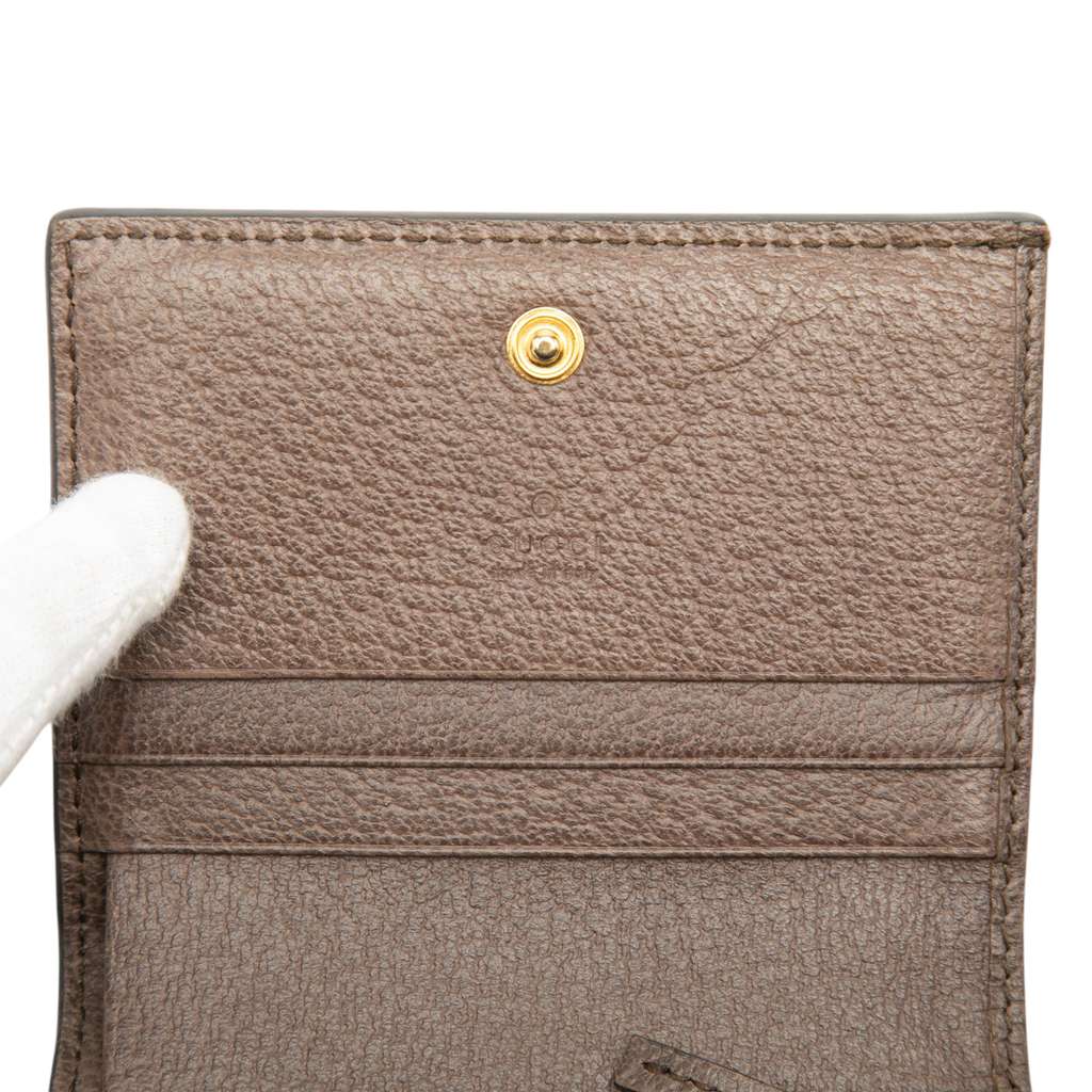 Gucci GG Supreme Ophidia Web Small Wallet Beige Canvas Good condition - Box View