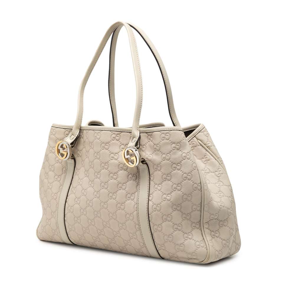 Gucci Guccissima Twins Tote Brown Leather Good condition - Back View