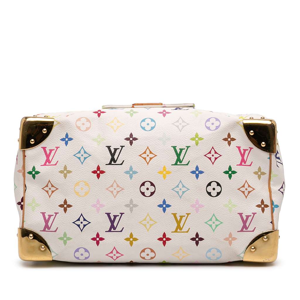 Louis Vuitton Monogram Multicolore Speedy 30 White Good condition - Inside View