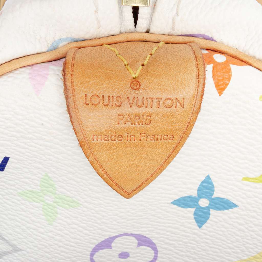 Louis Vuitton Monogram Multicolore Speedy 30 White Good condition - Box View