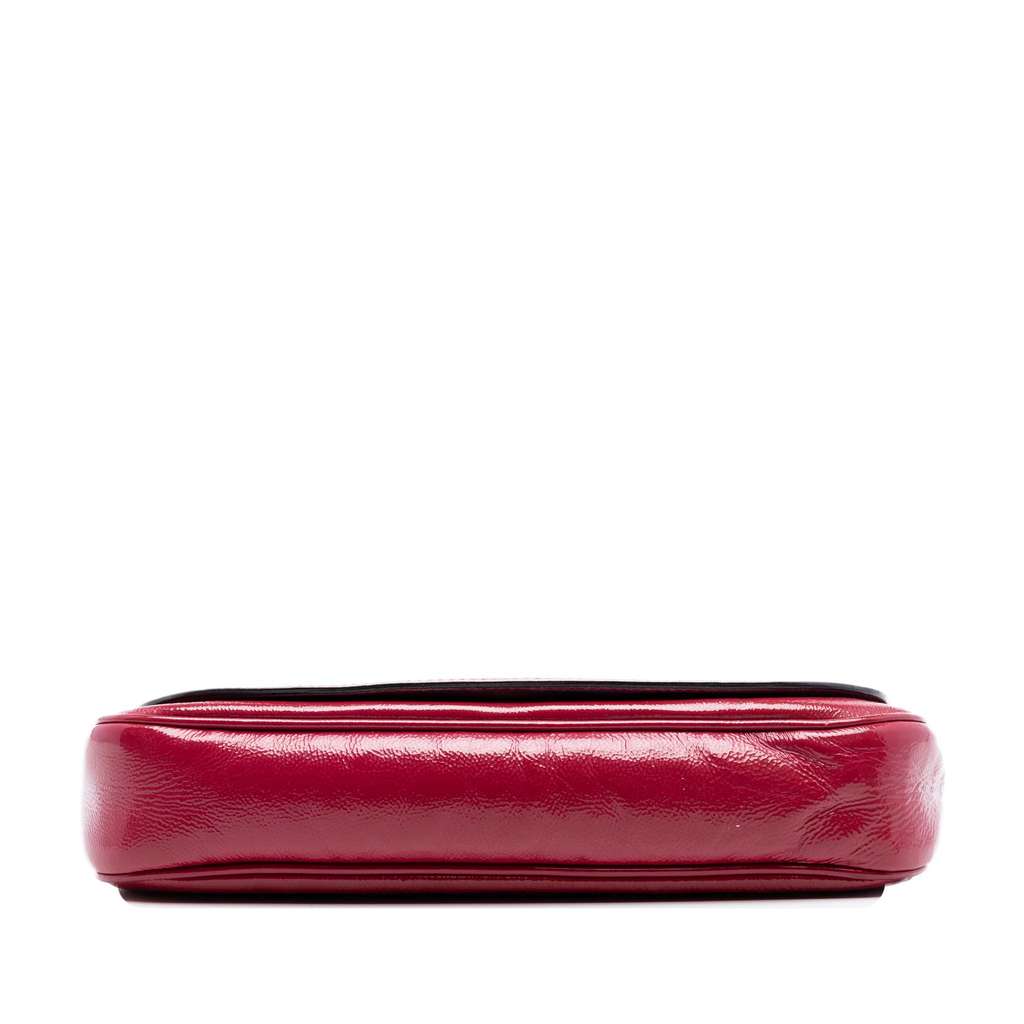 Gucci Medium Patent Soho Chain Flap Crossbody Pink Leather Good condition - Inside View